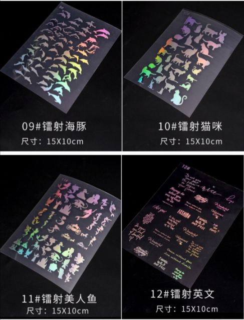 Tấm Dán Laser Ma thuật - Trang trí Resin