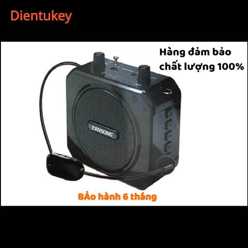 Máy trợ giảng zansong m80 loa trợ giảng dòng micro không dây bluetooth đài fm