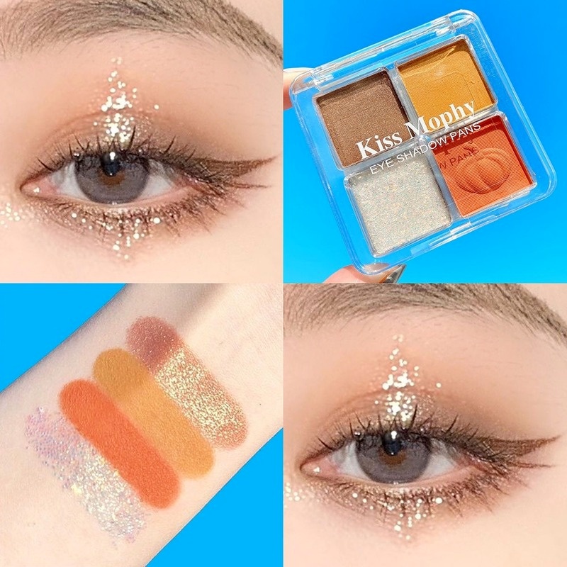 [Hàng mới về] Bảng phấn mắt màu lì kháng nước chống mồ hôi không lem trang điểm nhẹ như không | BigBuy360 - bigbuy360.vn