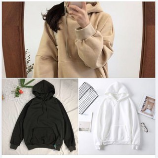 Áo khoác hoodie trơn nam nữ Hàn quốc form rộng Unisex Style Ulzzang