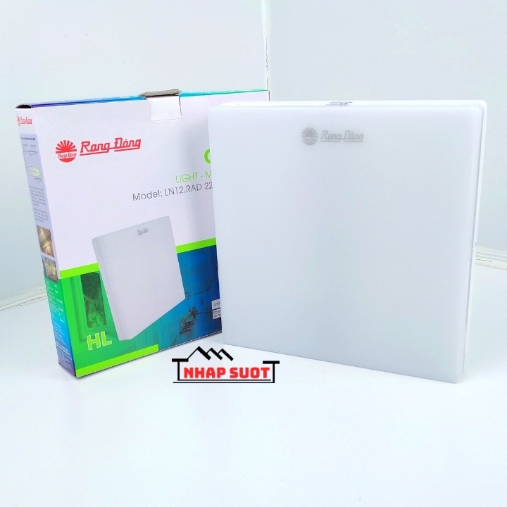 [Chính Hãng] Đèn Ốp Trần Cảm Biến 18W LED Rạng Đông Tràn Viền Sử Dụng Cảm Biến Radar (LN12.RAD)