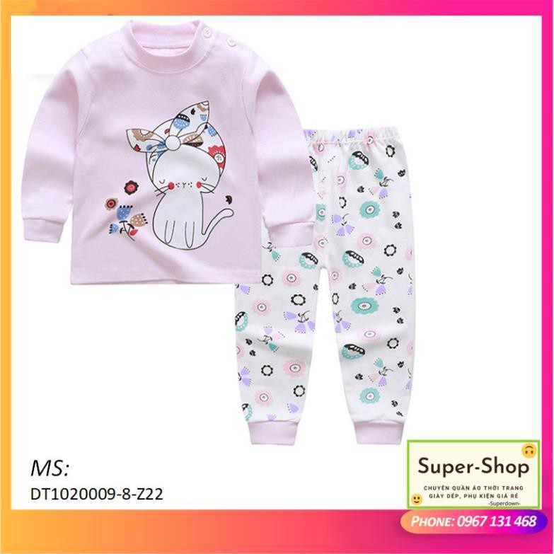 [XẢ HÀNG] Bộ quần áo bé gái thu đông -Super-Shop- Hàng cotton siêu đẹp, siêu cute