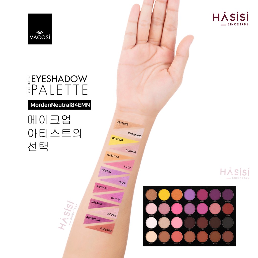 BẢNG MÀU MẮT CHUYÊN NGHIỆP CÔ DÂU - VACOSI EYESHADOW PALETTE 28 Ô