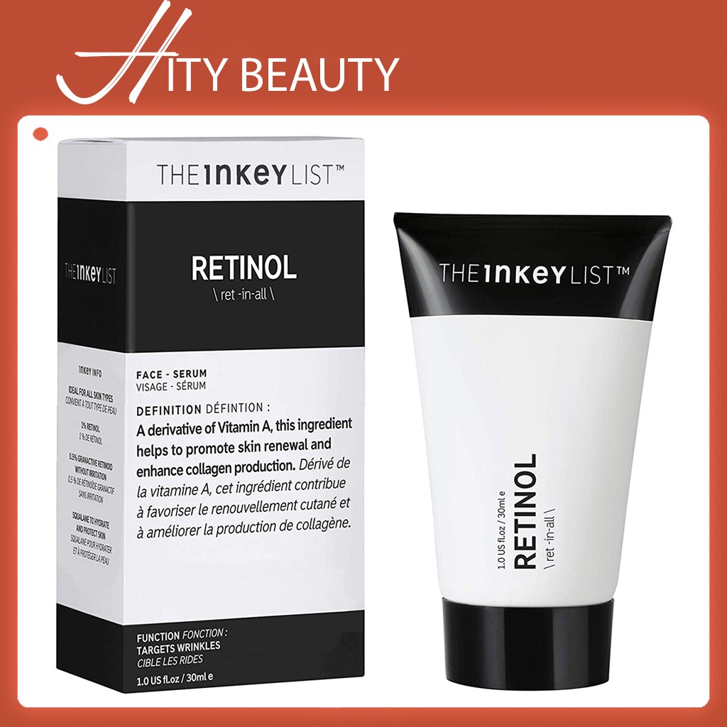 Serum chống lão hóa, giảm mụn, tái tạo da Retinol THE INKEY LIST - Hity Beauty - Bill US