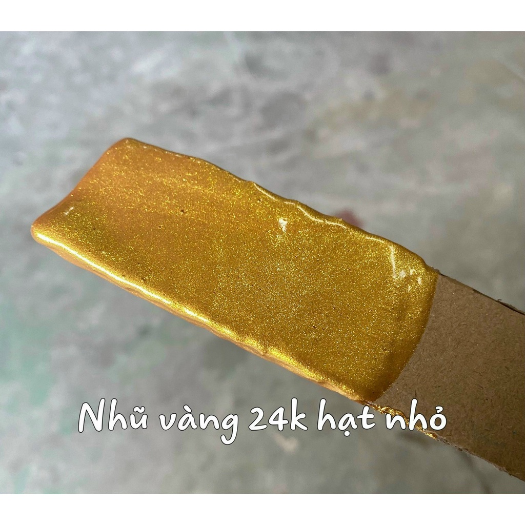 Sơn Chậu Kiểng Nhũ Vàng Hệ Nước 24K Ánh Kim Okay