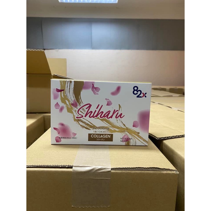 82X Combo 3 hộp Nước uống COLLAGEN SHIHARU làm đẹp da , cấp ẩm đến từ Nhật Bản .