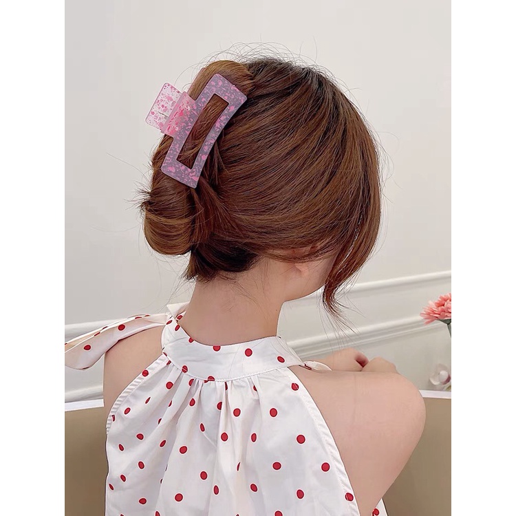 Kẹp tóc càng cua bò sữa nhiều màu Cặp búi tóc giữ sóng Hàn Quốc đáng yêu xinh xắn dành cho nữ hottrend 2021 Aikimo KBS2