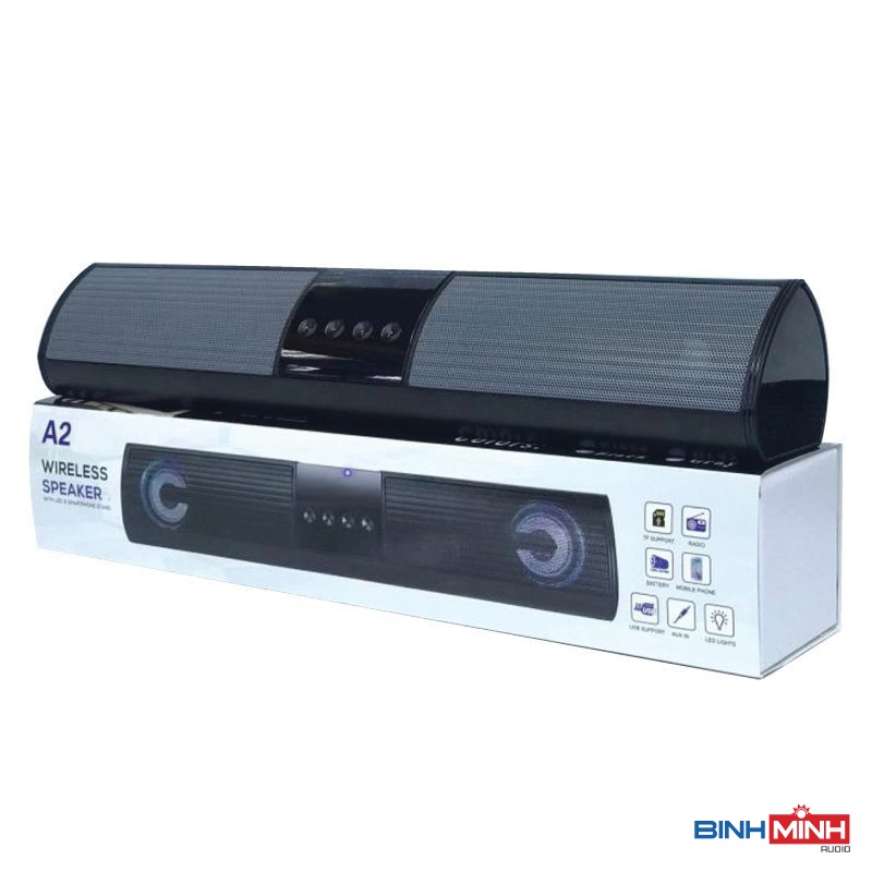 Loa Bluetooth JD A2 - Hàng chính hãng , 2 Loa Âm thanh nghe chất lượng cao , Hỗ Trợ Thẻ Nhớ, Đài FM ,Sạc Usb.