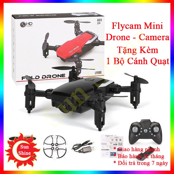 Flycam Mini Có Camera ⚡️𝐅𝐑𝐄𝐄 𝐒𝐇𝐈𝐏⚡️ Drone Mini Giá Rẻ - Máy Bay Điều Khiển Từ Xa