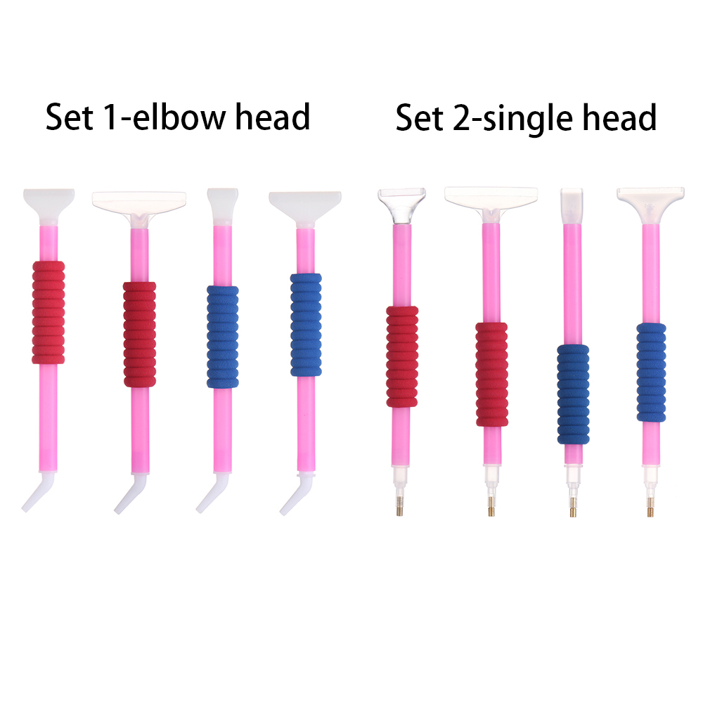 Set 4 Bút Đính Đá Làm Tranh Đính Đá 5D Chống Mệt Mỏi DIY