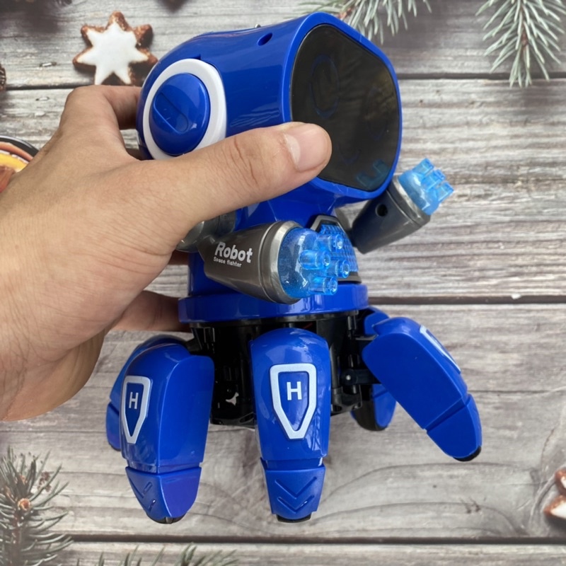 Lồng đèn Trung Thu cho bé robot đồ chơi biết nhảy nhót, phát sáng và phát nhạc vui nhộn - Tặng kèm pin