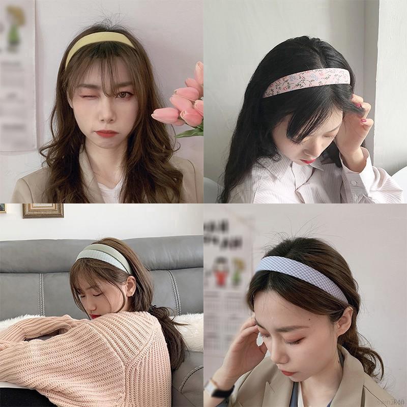 Băng đô satin đa dạng màu phong cách nhật bản xinh xắn dành cho nữ