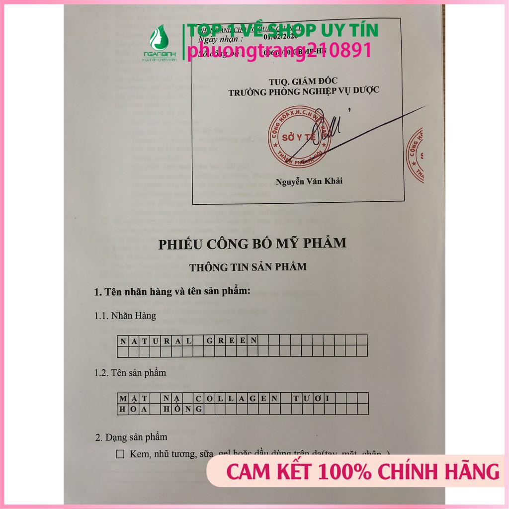 Nạ Ủ Trắng Collagen Cánh Hoa Hồng Gói 100gram mặt nạ hoa hồng mới , mới cập nhật hàng công ty chính hãng