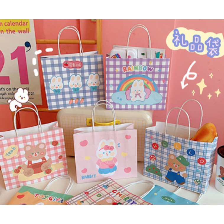 Túi giấy cỡ lớn đựng quà tặng, vật nhỏ cute DIY - MyNa Mart