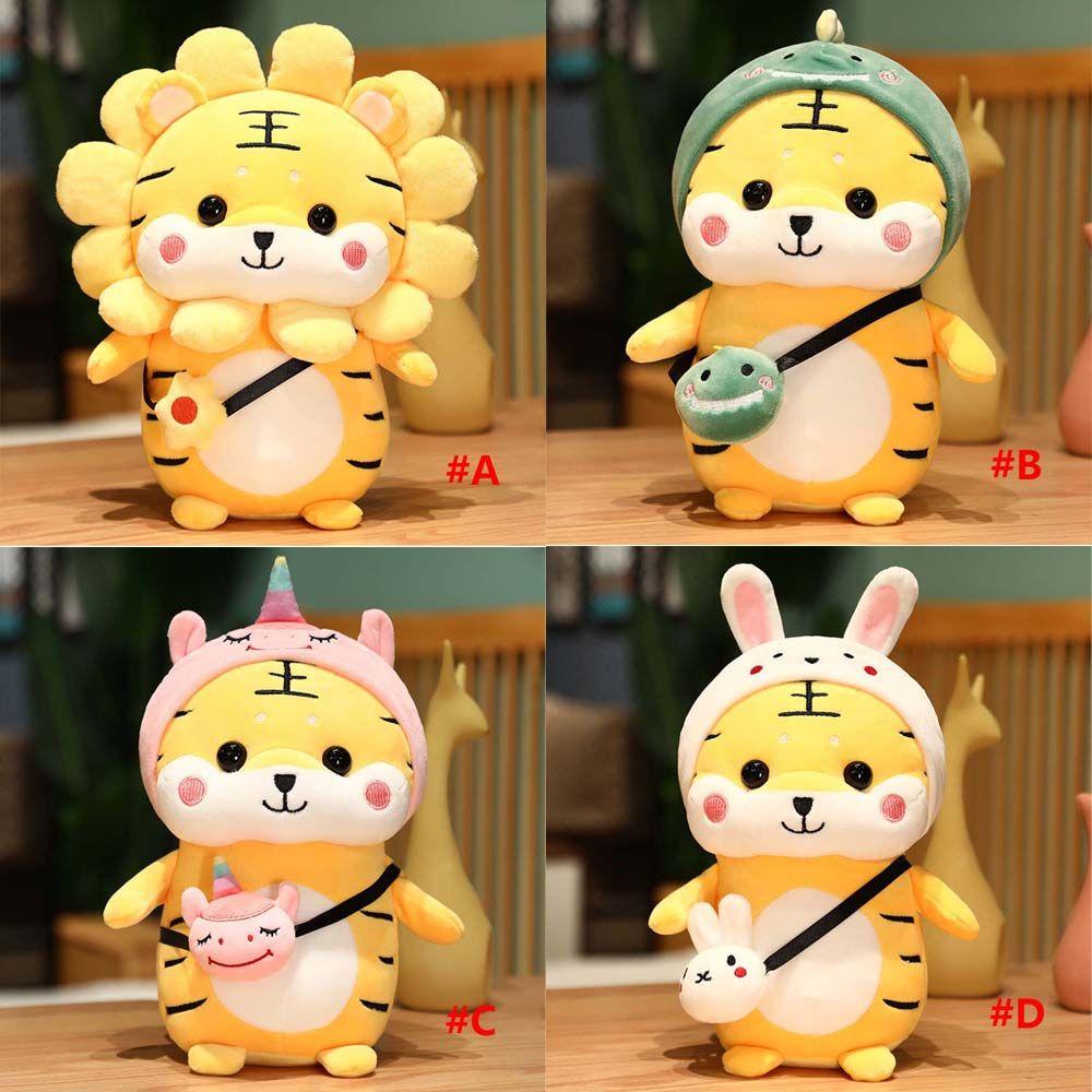 Đồ chơi nhồi bông Hình Khủng Long / Hổ 28cm Trang Trí Năm Mới