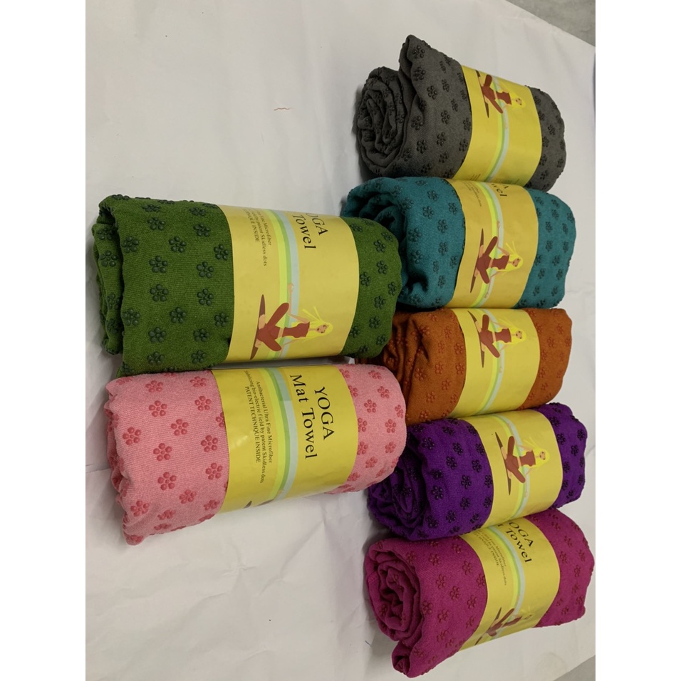 Khăn trải thảm tập Yoga, Gym Microfiber chống trượt, thấm mồ hôi Cực Tốt Galeco