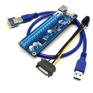 DÂY RISER PCIe 1X TO 16X USB 3.0 phiên bản 006C