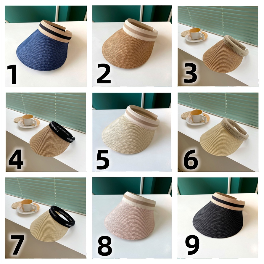 Nón Che Nắng Nửa Đầu Thoáng Khí In Chữ Thời Trang Mùa Hè Cho Nữ