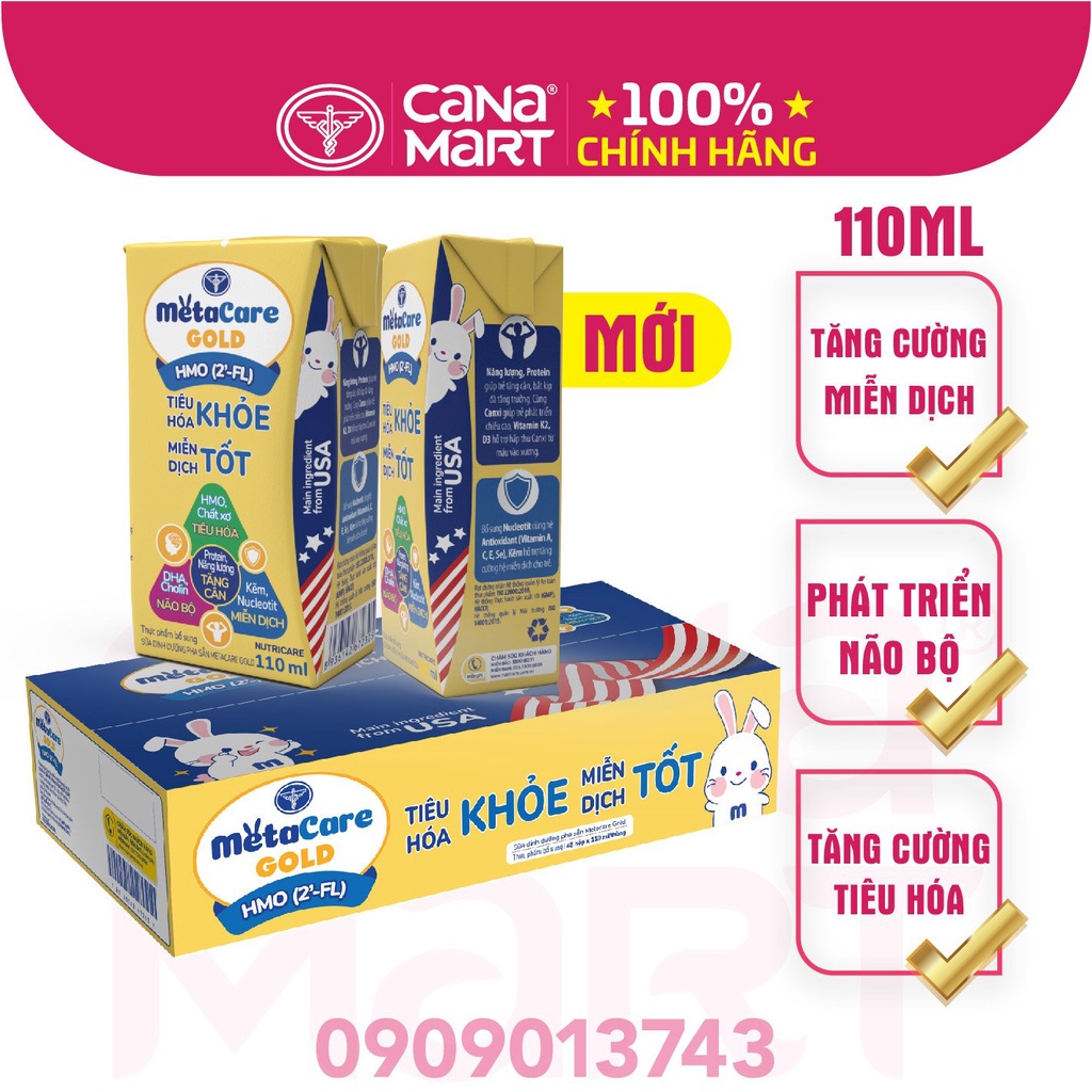 Sữa nước Nutricare Metacare GOLD phát triển não bộ