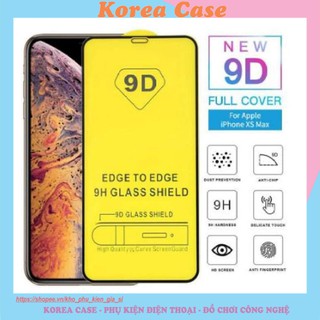 Kính Cường Lực IPhone 9D Full Màn, Hạn Chế Bám Vân Tay Full dòng iphone 6/7/8 Plus/X/Xr/XsMax/11/11pro/11promax