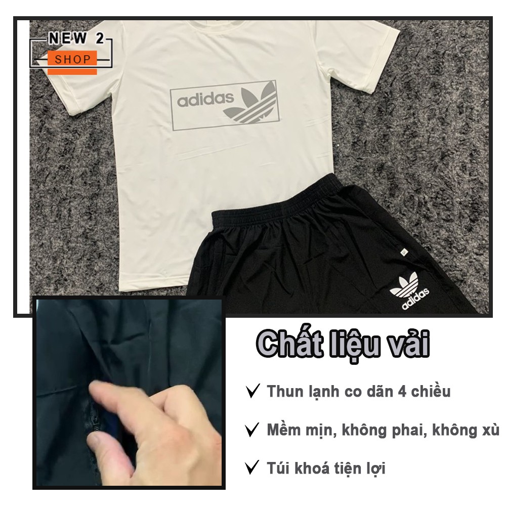 Bộ thể thao nam mùa hè -Bộ hè nam cọc tay chất liệu thun lạnh thoáng mát siêu thấm hút mồ hôi thích hợp chơi thể thao | BigBuy360 - bigbuy360.vn