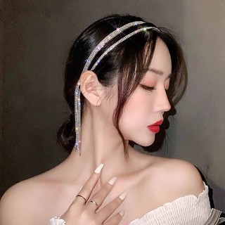 ( Trả Order ) Cài Tóc Đính Đá Kèm Tua Rua Bling Bling (Kèm Ảnh Thật)