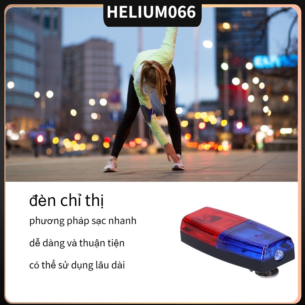 Đèn đeo vai cảnh sát Đa chức năng Phụ kiện ngoài trời màu xanh lam đỏ để chạy ban đêm
