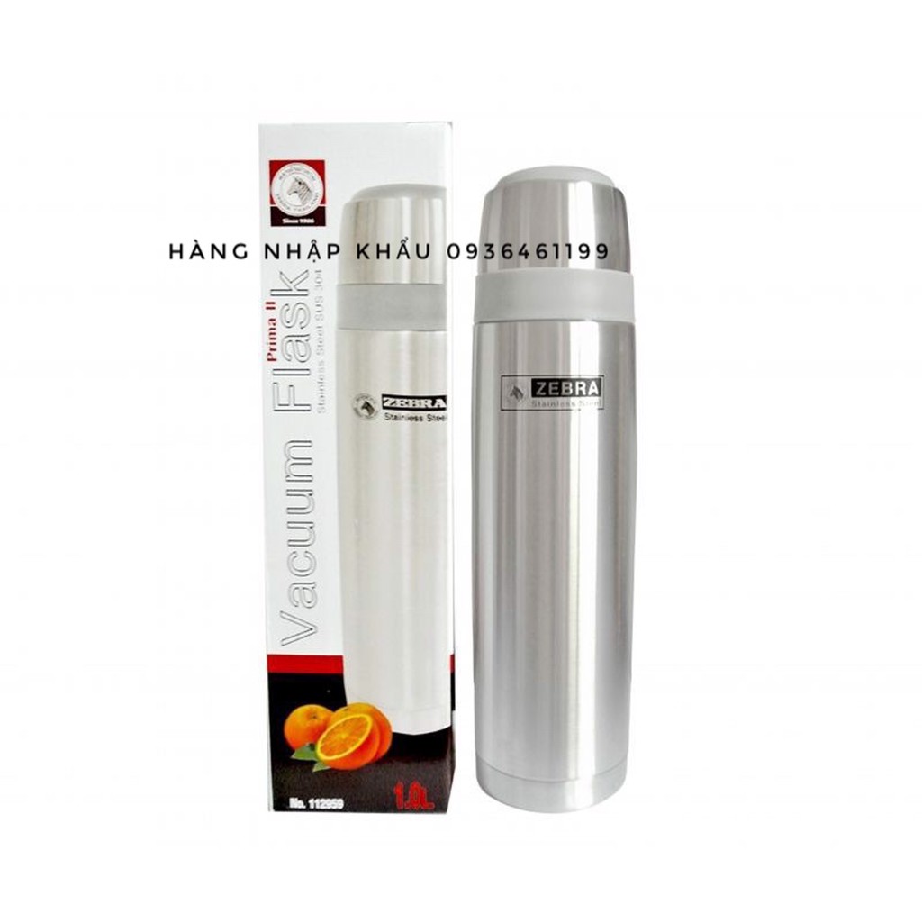 Bình giữ nhiệt Inox304 1l Prima Zebra Thái Lan