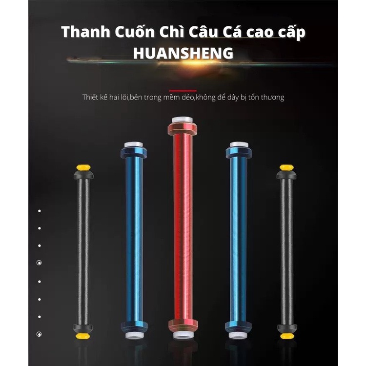 Thanh Cuốn Chì Câu Cá Cao Cấp HUANSHENG , Mạ Sơn Tĩnh Điện Chất Liệu Thép Không Gỉ