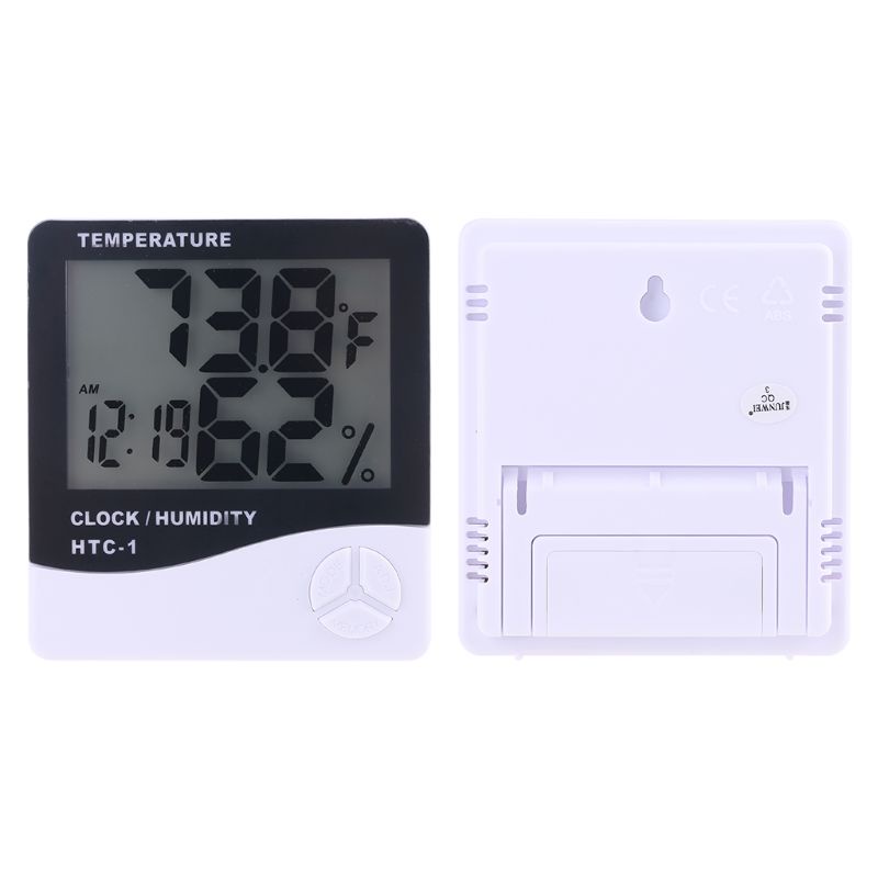 Đồng Hồ Kỹ Thuật Số Đo Nhiệt Độ / Độ Ẩm Mini Màn Hình LCD