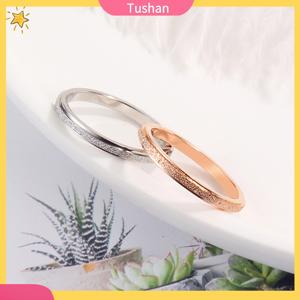 Nhẫn Cưới Bằng Thép Titanium Cho Nam Và Nữ