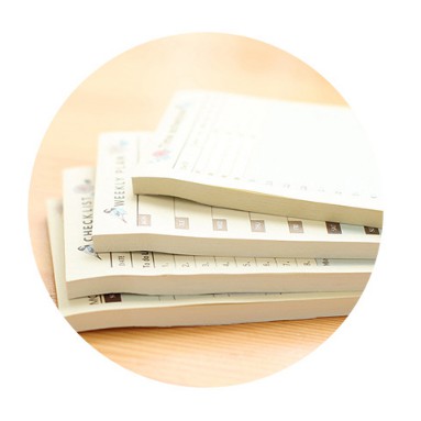 Z0294 Note Lịch Trình Bản Dày Vuông Đứng 4 Cấp Độ Bukao