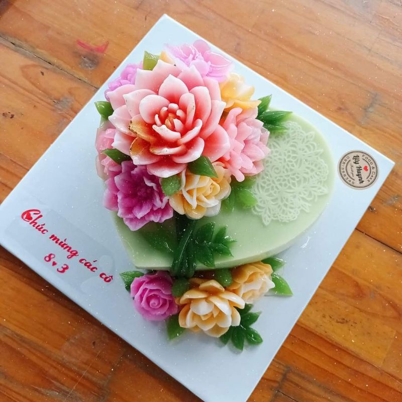 Khuôn silicon hoa sen đá đại 11,5cm mã DD12