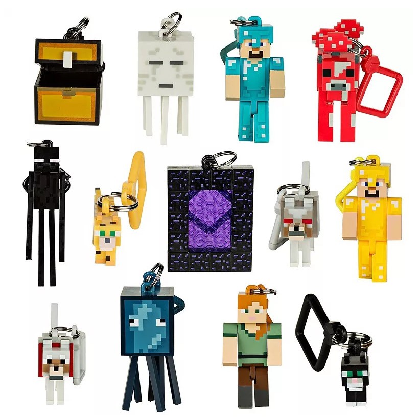 Combo móc khóa minecraft chính hãng Mojang