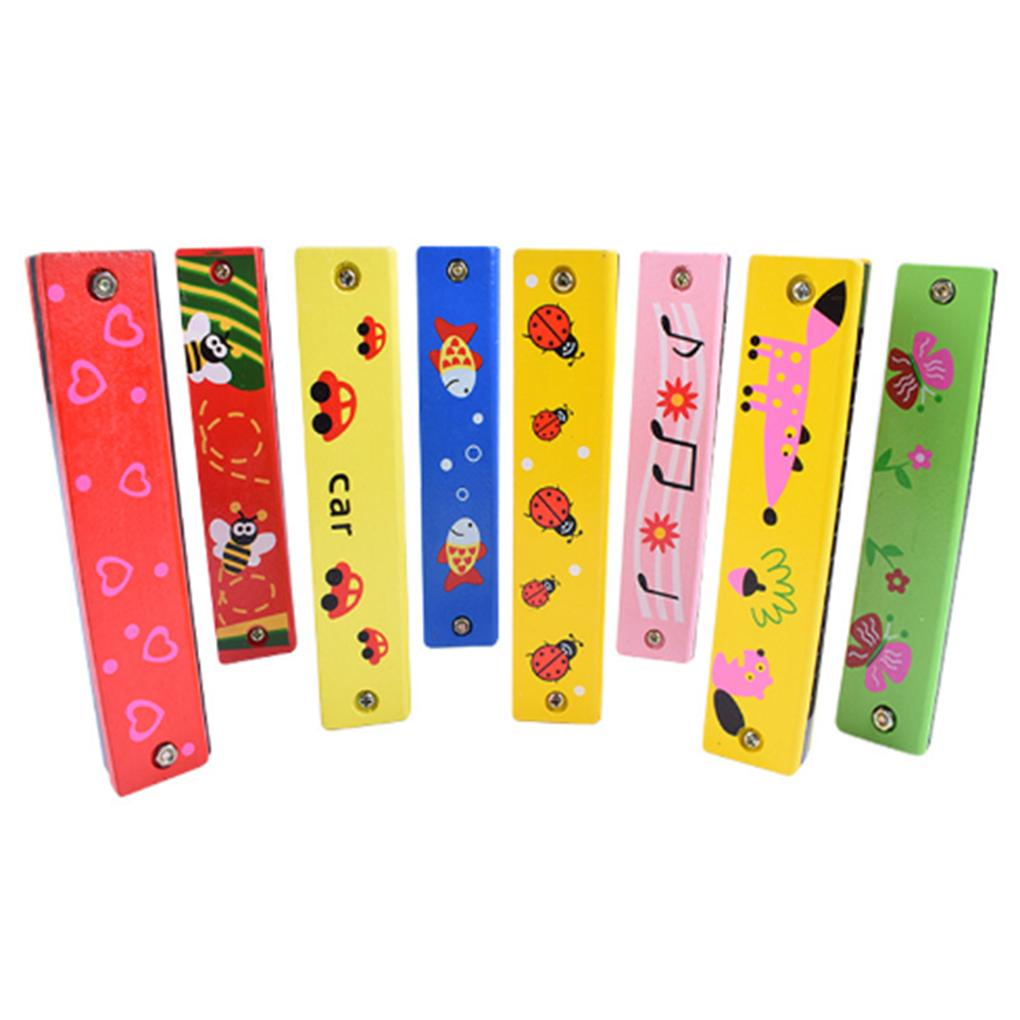 1 Kèn Harmonica Gỗ Đồ Chơi Âm Nhạc Vui Nhộn Cho Bé