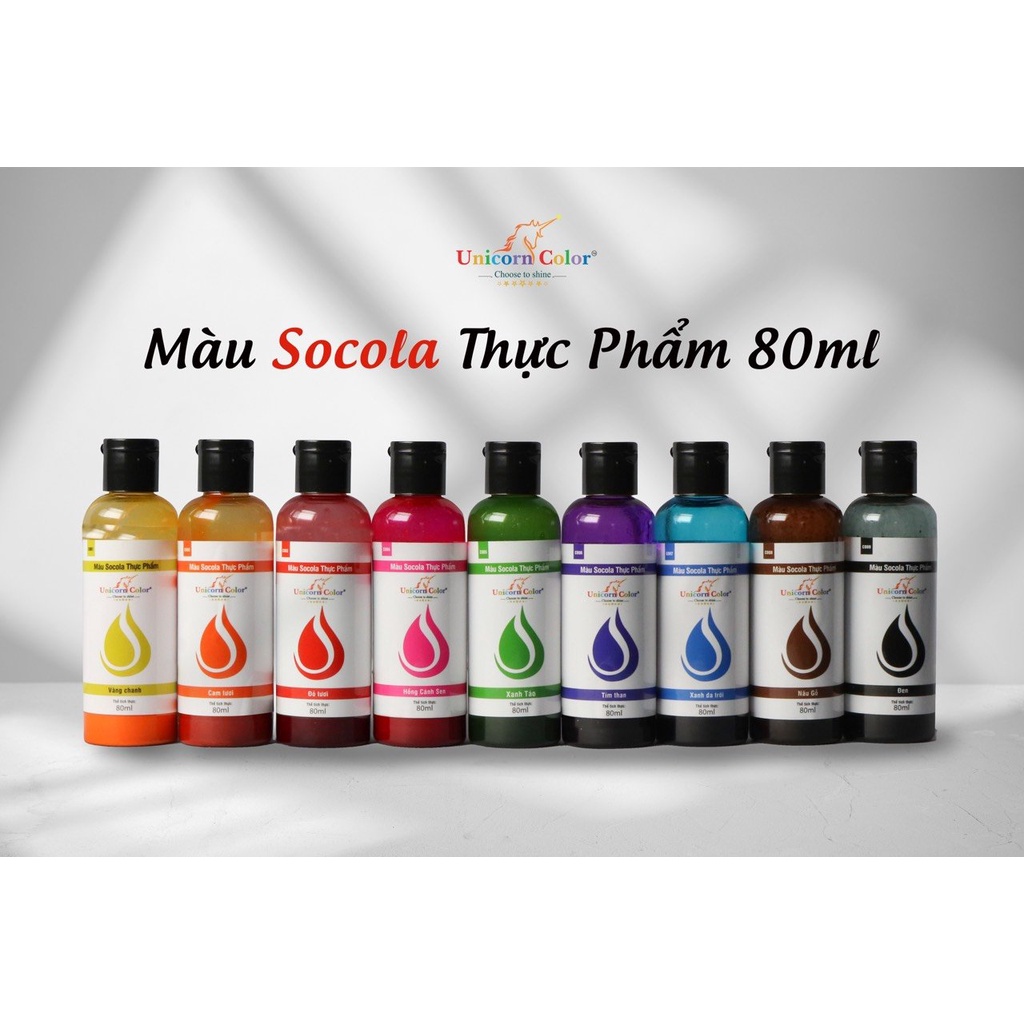Màu dầu pha socola Unicorn Đông Tiến chai 80ml