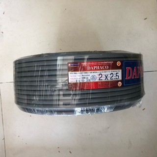 10m dây điện đôi 2x2.5 vỏ bọc xám Daphaco