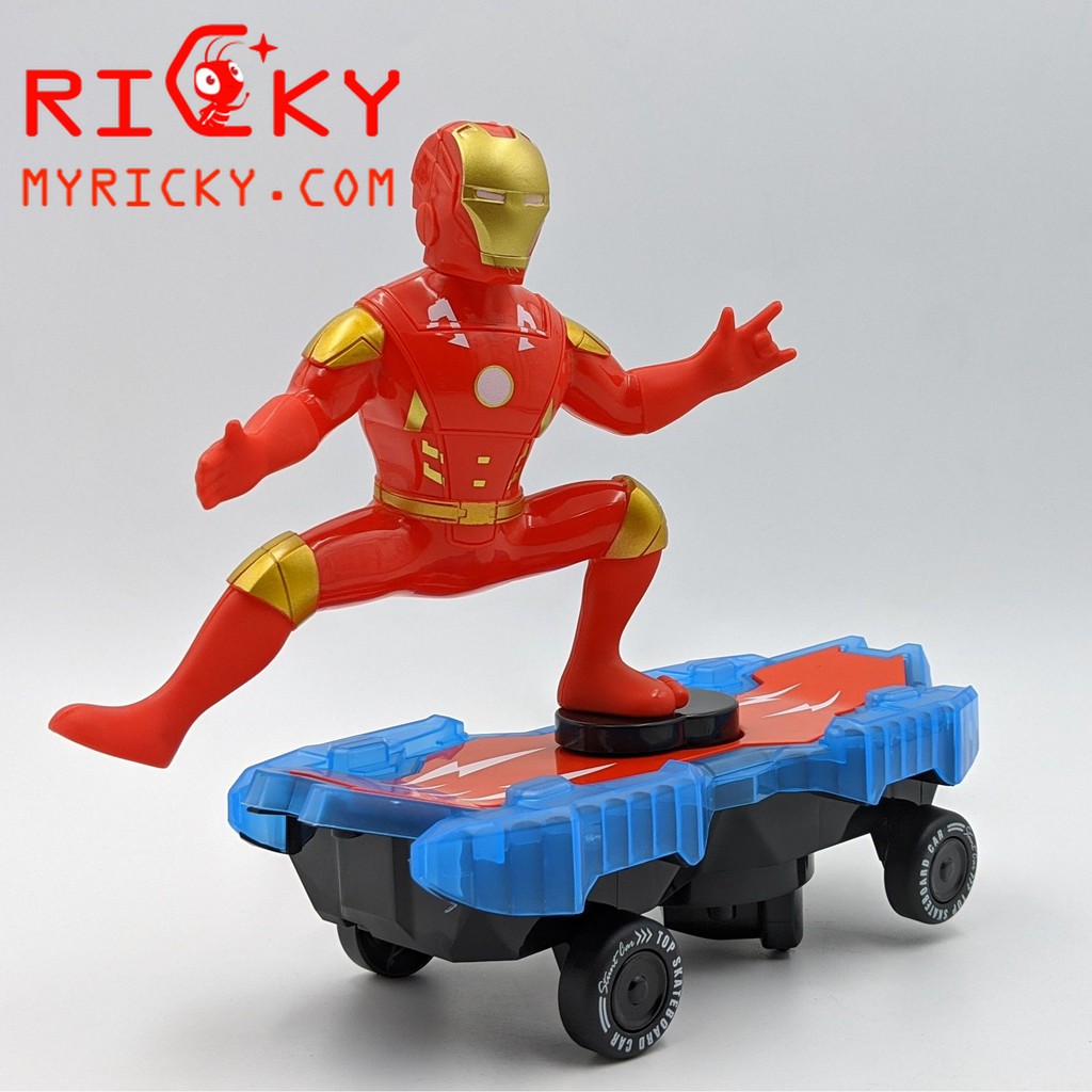 Iron Man biểu diễn lướt ván ĐÈN + NHẠC