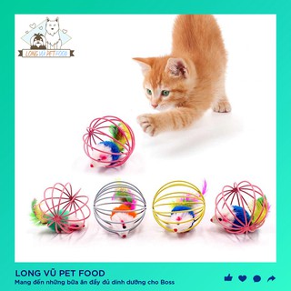 Đồ chơi lồng chuột cho mèo, đồ chơi cho chó, đồ chơi cho mèo, đồ thú cưng