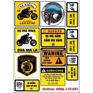 Trọn bộ tem cảnh báo siêu rẻ