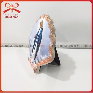 Tranh để bàn công giáo bằng đất nung in hình Đức mẹ Maria MS-10