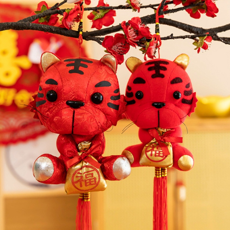 Thú Nhồi Bông Hình Con Hổ Trang Trí Năm Mới 2022