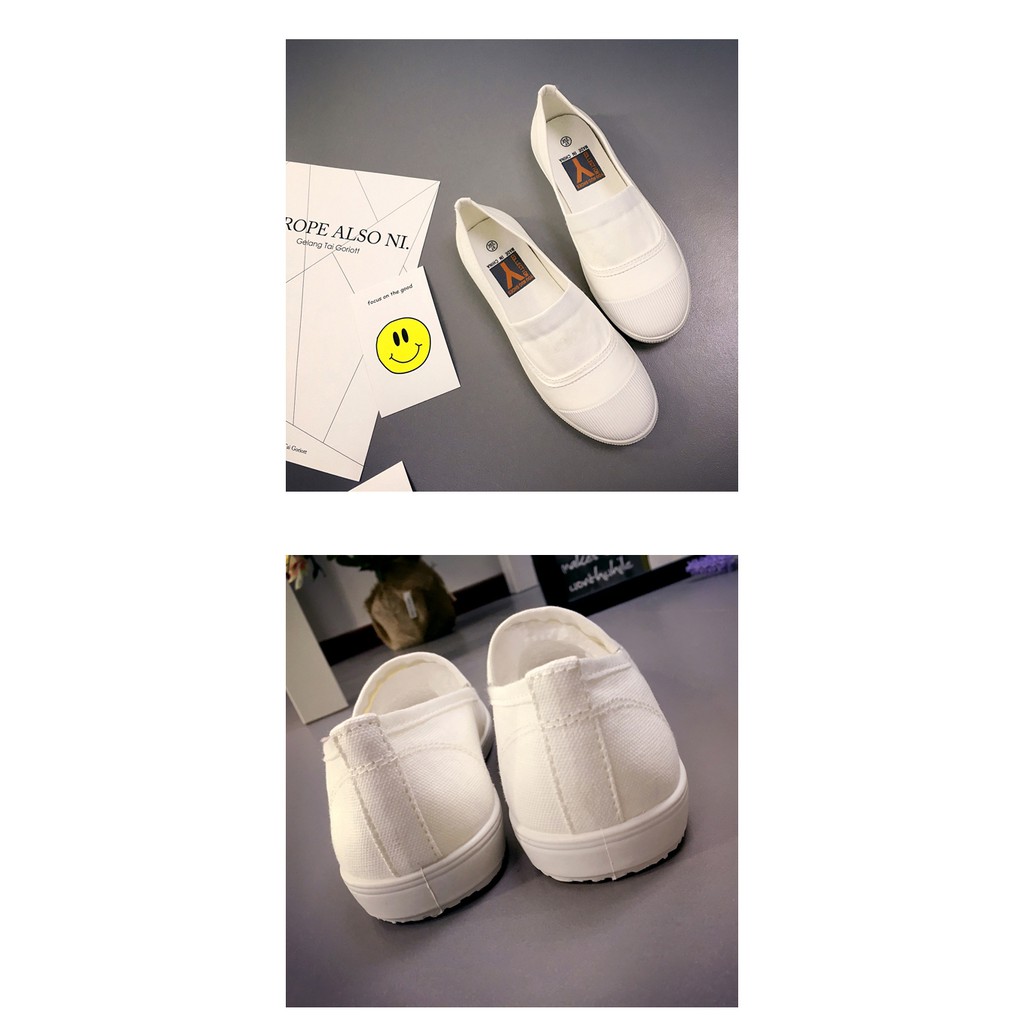 Giày Slip on nữ  vải, Giày đế bệt nữ | BigBuy360 - bigbuy360.vn