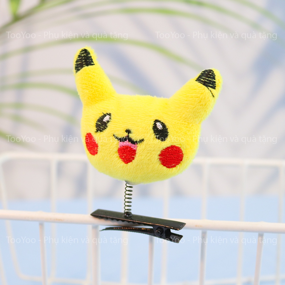 Kẹp tóc lò xo DORAEMON, PIKACHU dễ thương cute ToooYoo BK00076
