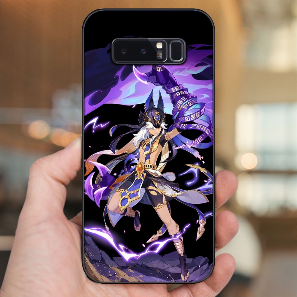 Ốp lưng Samsung Note 8 viền đen in hình Cyno Genshin Impact