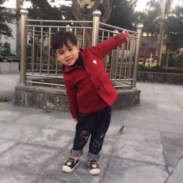 Áo khoác dạ zara cho bé trai