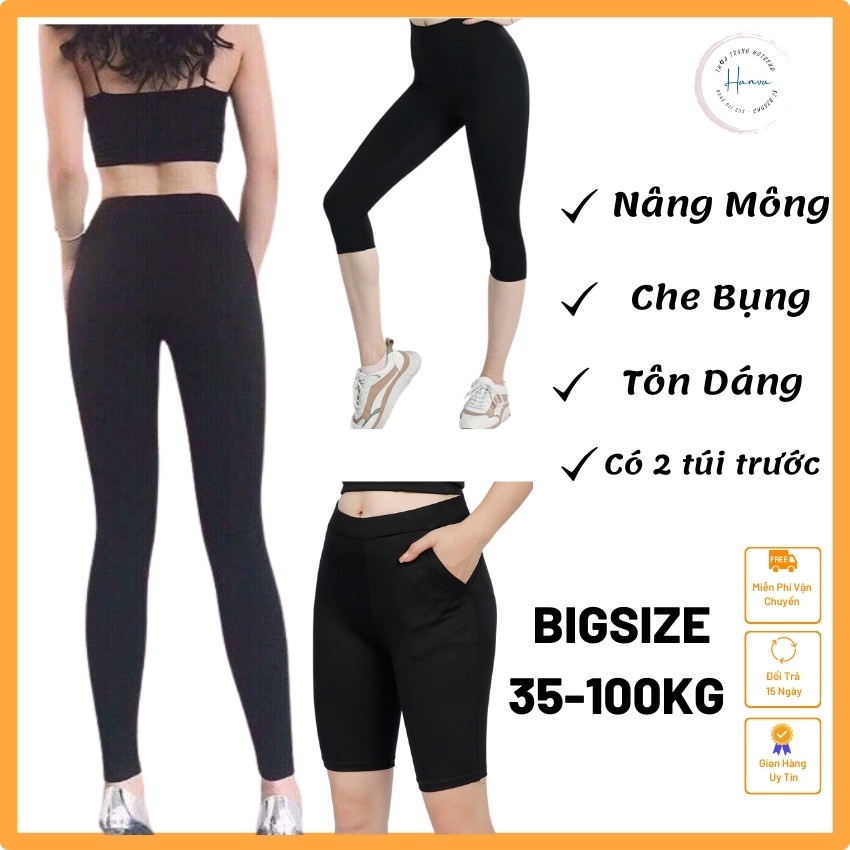 Quần nữ lưng cao legging thái ngố dài chất liệu thun 100% cotton siêu mềm mịn co giãn tốt G01