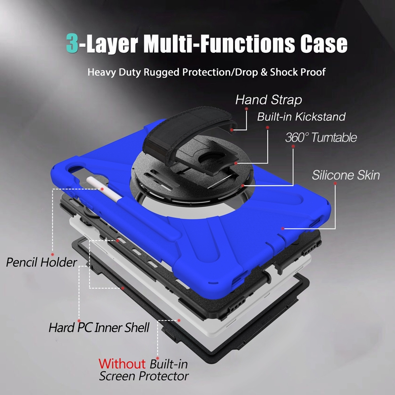 Ốp bảo vệ máy tính bảng chống sốc cho Samsung Galaxy Tab S6  kèm dây đeo