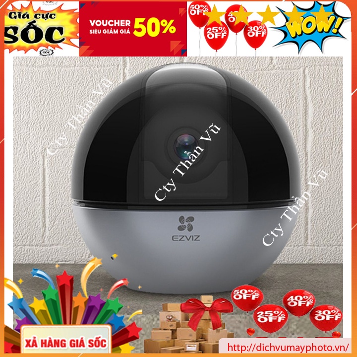 Camera quan sát Ezviz C6W quay quét 360 độ hàng mới chất lượng tốt Kholinhkienmayin