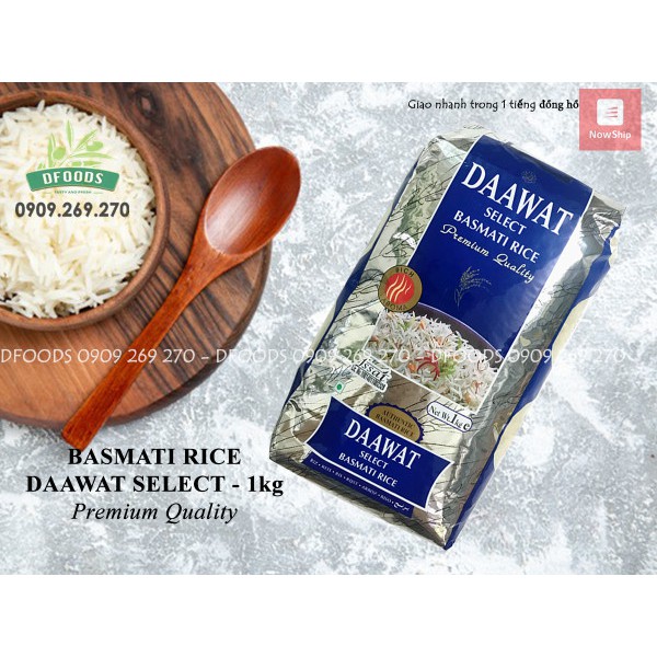Gạo Basmati India Daawat 1kg Ấn Độ ngăn ngừa tiểu đường